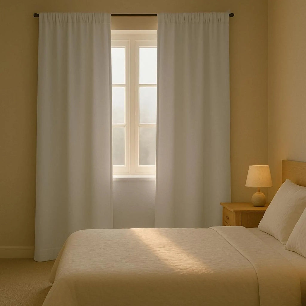 100 % Blackout Linen Curtain Panels for Bedroom, Living room, Custom Size Full Blackout Curtains for Track, Rod pocket, Hook/Ring