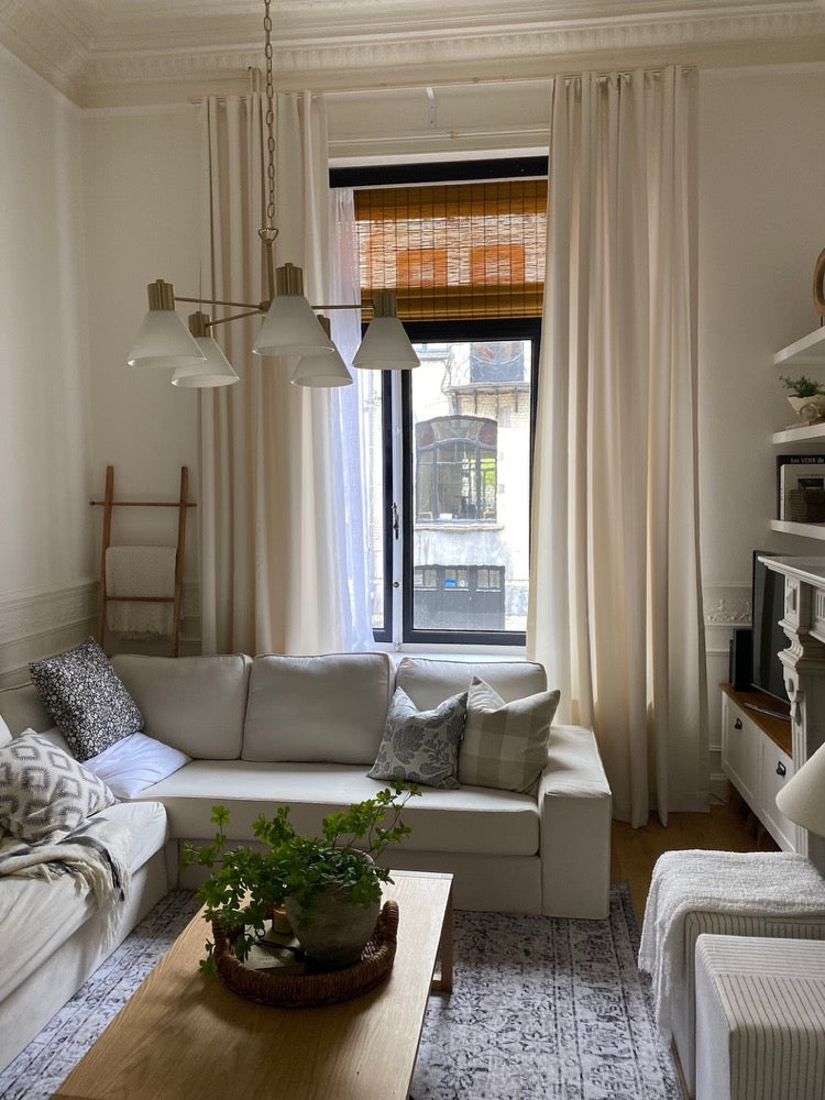 Extra Wide Linen Curtains for living room, Bedroom, 22 Colors, Curtains For Sliding Door, Rod Pocket, Grommet, Hook/Ring