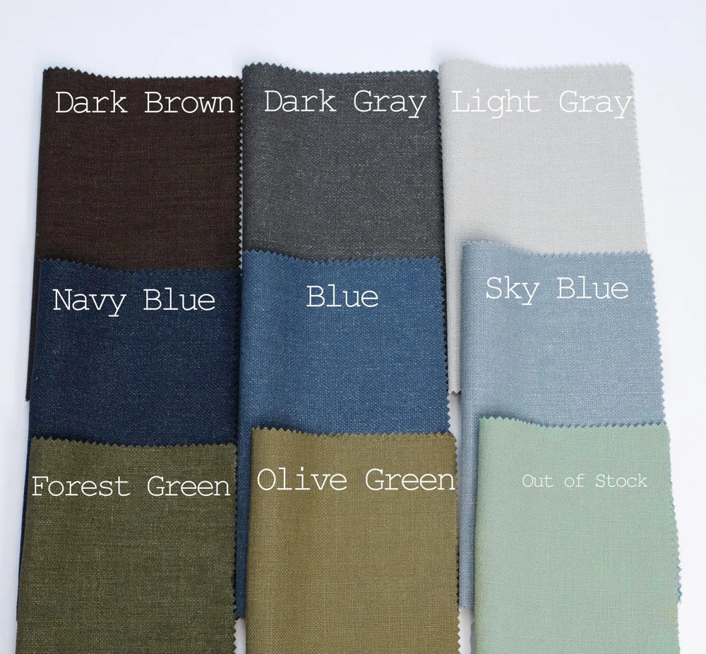 Extra Wide Double Pinch Pleated Faux Linen Curtains, 28 Colors, Custom Size Drapery panels for living room, for bedroom, for rod and track