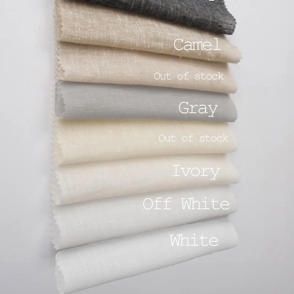 Extra Wide Linen Sheer Curtains for living room, Custom Size Drapery panels for bedroom, Rod Pocket, Sheer Curtain For Track