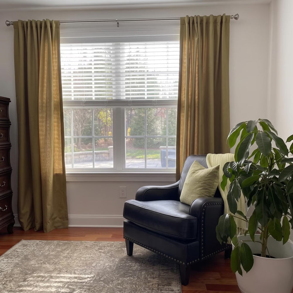 Extra Wide Linen Curtains for living room, Bedroom, 22 Colors, Curtains For Sliding Door, Rod Pocket, Grommet, Hook/Ring